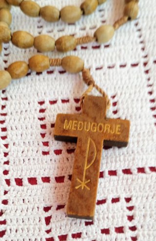Rosario Medjugorje + Braccialetto Legno sconto 10%