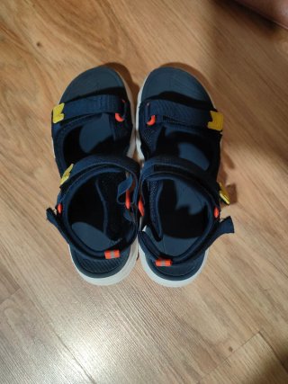 Sandalias niño azul y naranja T36