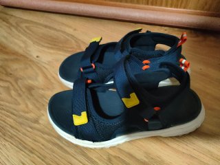 Sandalias niño azul y naranja T36