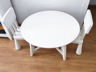 Mesa de centro redonda IKEA KRAGSTA blanca