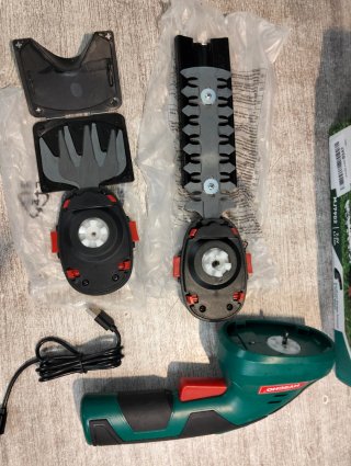 Tijera Cortacésped y Arreglasetos 7,2 V 2000 mAh