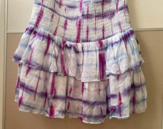 Vestido Brownie Morado y Blanco