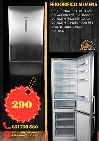 Frigorífico Siemens Inox A++ 234L