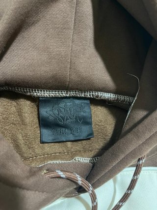 Sudadera Syna World Marrón y Blanca Talla S