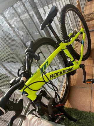 Bicicleta 24 niño Rockrider verde