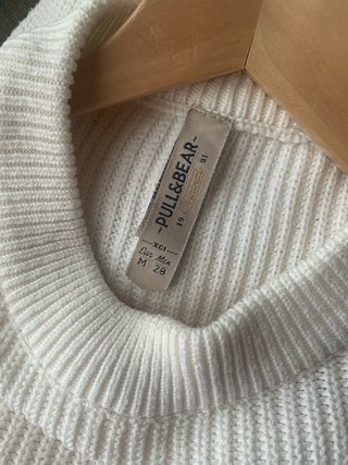 Jersey Pull&Bear largo blanco