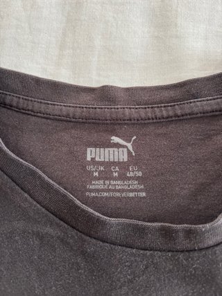 Camiseta Puma Negra Logo Schuhfabrik