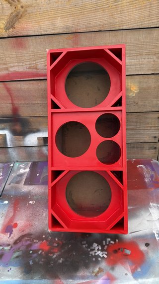 Caja de Sonido con 2 Tweeters y 1 Driver
