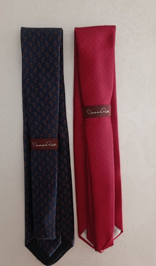 Corbatas Oscar de la Renta (Azul y Roja)