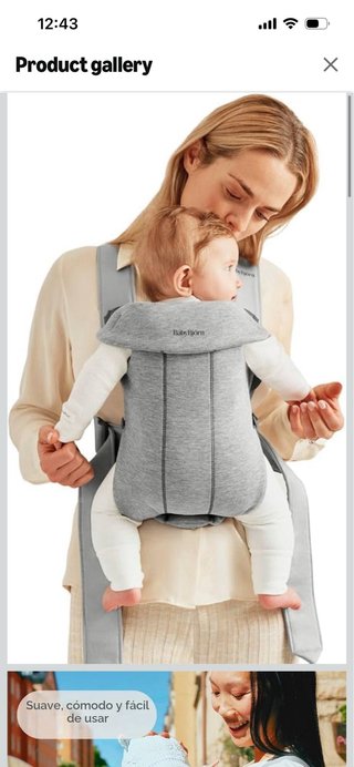 Mochila Portabebés BabyBjörn Mini 3D Jersey