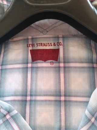 Camicia quadri Levis vintage rara crumoled effect