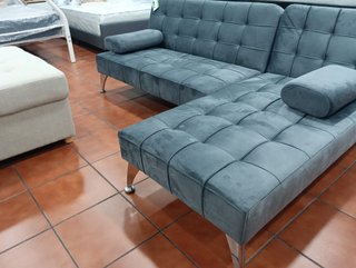 Chollo! Sofá Cama Chaiselongue Reversible Gris