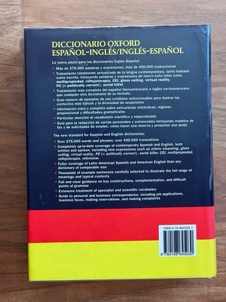 Diccionario Oxford de castellano a inglés
