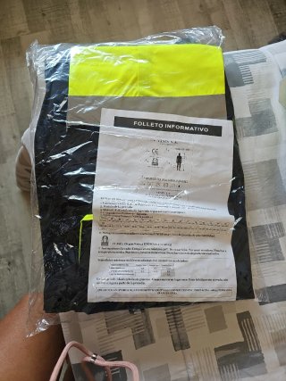 Pantaloncini da lavoro VESIN S.A. neri e gialli