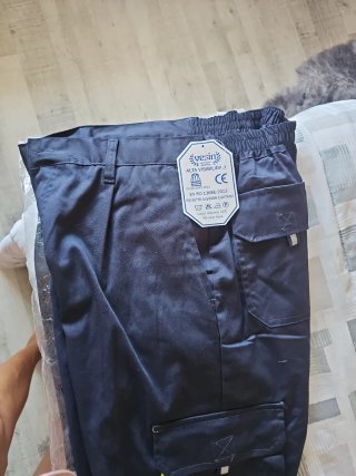 Pantaloncini da lavoro VESIN S.A. neri e gialli