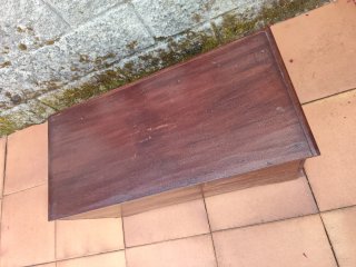 Mueble organizador de madera antiguo