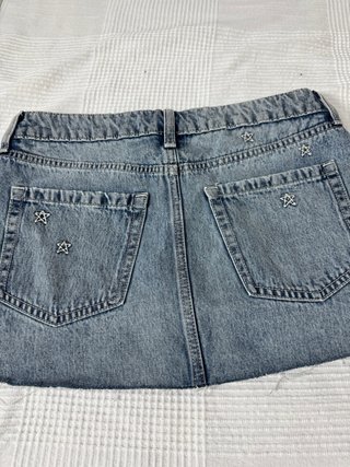 Minifalda vaquera Hollister con estrellas