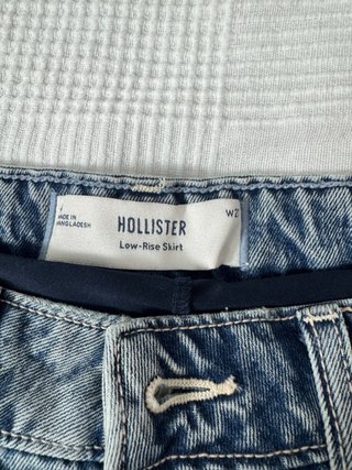 Minifalda vaquera Hollister con estrellas