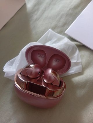 Auriculares Bluetooth True Wireless rosa metalizad