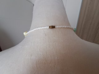Collar vintage abalorios colores pastel