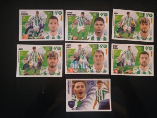 Lote 7 cromos Betis Liga Este 2025/26