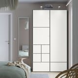 Armario VISTHUS IKEA Blanco y Gris