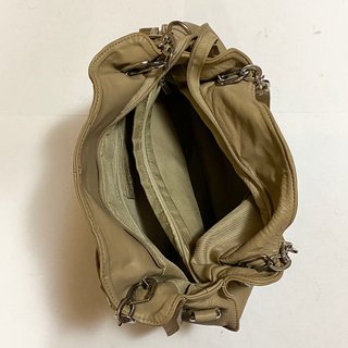 Gave Lux Borsa a Tracolla Taupe Beige Chiaro Pelle