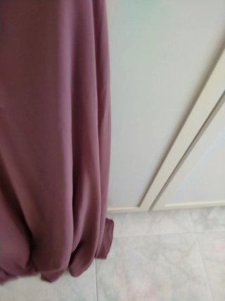 Abito donna elegante oro e viola rosa