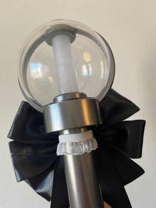 Lightstick black and white bow