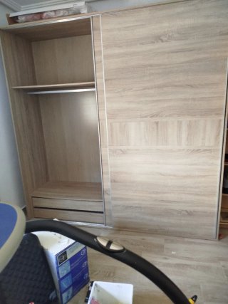 Armario ropero madera como nuevo con cajones grade