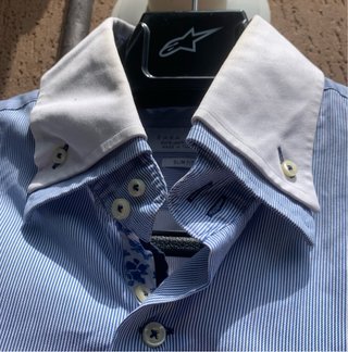 Camicia Zara Uomo Slim Fit Blu