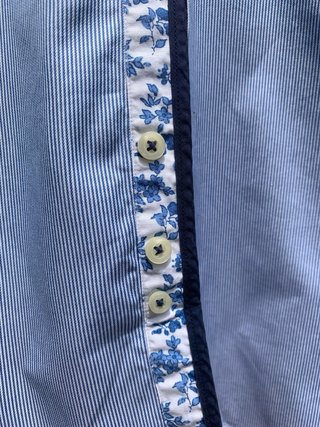 Camicia Zara Uomo Slim Fit Blu