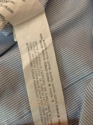 Camicia Zara Uomo Slim Fit Blu