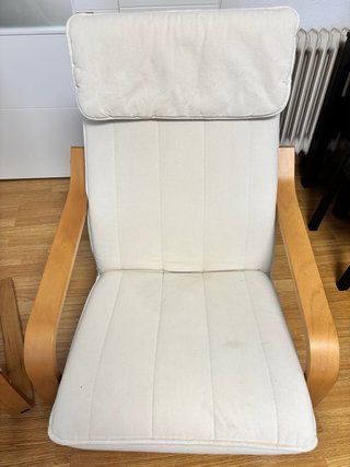 2 Poltrone POÄNG IKEA in legno con cuscino