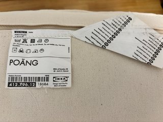 2 Poltrone POÄNG IKEA in legno con cuscino
