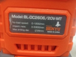 Taladro combinado a batería 20 voltios