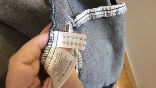 Chaqueta vaquera azul y gris
