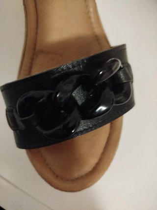 Sandalias cuña Manuel Alves negras y marrones