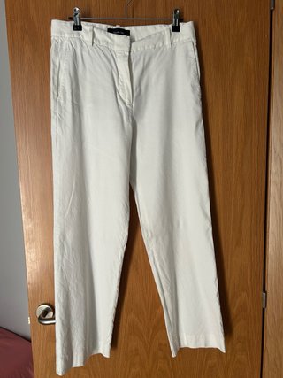 Pantalón blanco como nuevo. Del 2025.Massimo Dutti