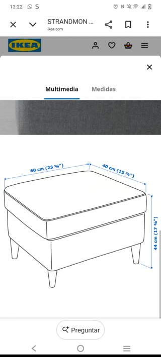 Reposapiés strandmon ikea