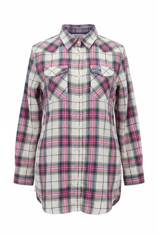 Camisa Cuadros Rosa Superdry Talla S
