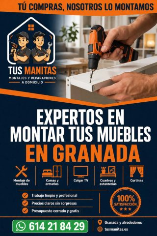 Montaje de muebles y TV a domicilio · Granada