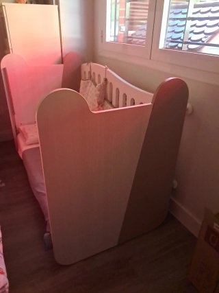 Cuna colecho diseño madera maciza