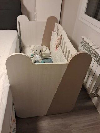 Cuna colecho diseño madera maciza