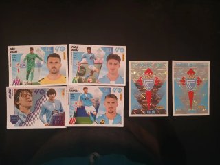 Lote 6 cromos Celta de Vigo Liga Este 2025/26