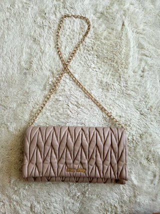 Borsa Miu Miu Beige/Rosa