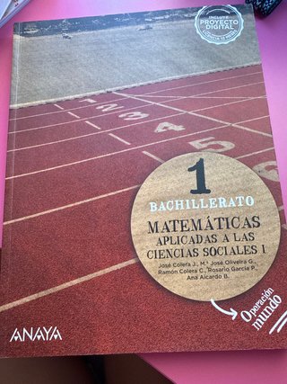 Matemáticas aplicadas a las Ciencias Sociales I...