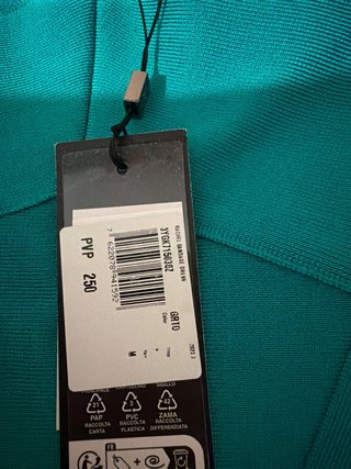 Vestido verde azulado