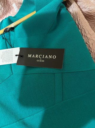 Vestido verde azulado