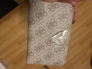 Portafoglio Guess nuovo beige/oro con cartellino